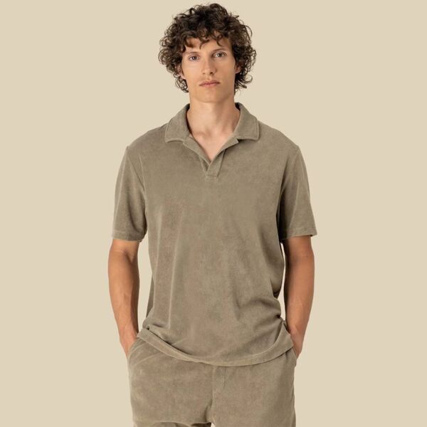 Spasso Terry Towel Polo Shirt Thumbnail