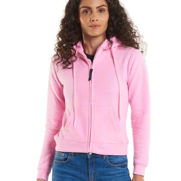 Ladies Classic Full Zip Hooded Sweatshirt Thumbnail