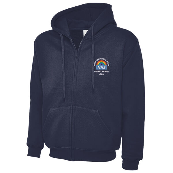 NHS Rainbow Zip Hoody Thumbnail