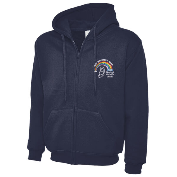 Student Midwife Rainbow Zip Hoody Thumbnail